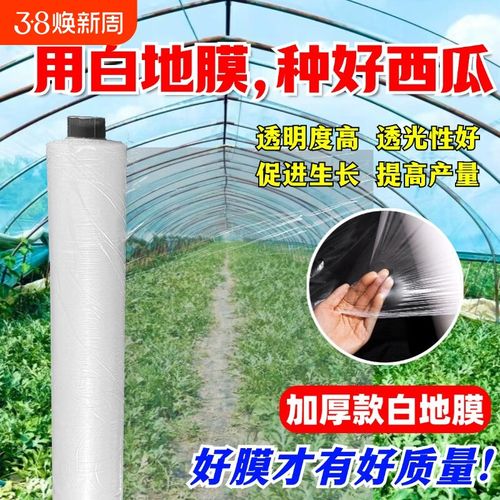 西瓜白色地膜保温透明加厚白地膜大棚塑料薄膜冬季农用提温塑料膜 五